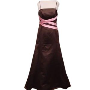 WTOO by Watters & Watters Crinoline A Line Skirt Satin Gown NEW- Sz. 10